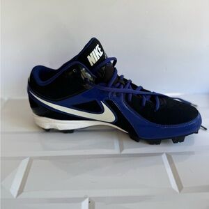 Nike Basketball Shoes 555968 MVP Keystone Power Channel Black Blue WH Men SZ 12